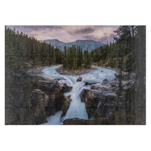 Waterfalls | Jasper National Park, Canada Snijplank (Voorkant)