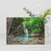 Waterfalls | Kanchanaburi, Thailand Bedankkaart (Staand voorkant)