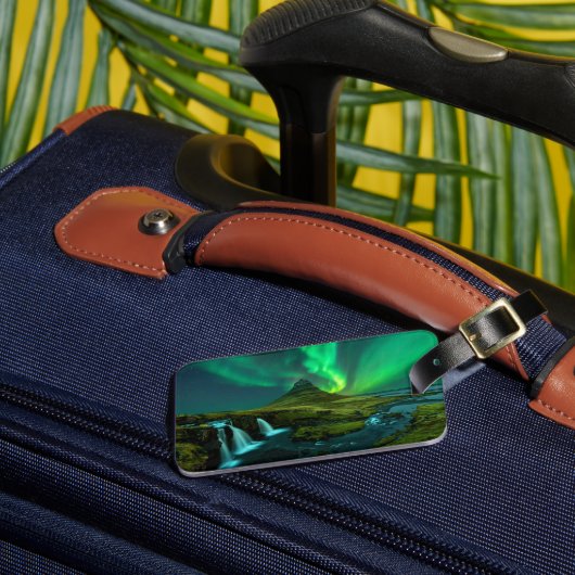 Waterfalls | Kirkjufellfoss Waterfall, Iceland Bagagelabel (Voorkant Insitu 3)