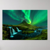 Waterfalls | Kirkjufellfoss Waterfall, Iceland Poster (Voorkant)