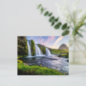 Waterfalls | Kirkjufellsfoss, Iceland Briefkaart (Staand voorkant)