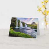 Waterfalls | Kirkjufellsfoss, Iceland Kaart (Gele Bloem)