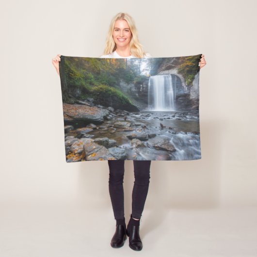Waterfalls | Looking Glass Waterfalls Fleece Deken (In situ)
