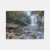 Waterfalls | Looking Glass Waterfalls Fleece Deken (Voorkant (Horizontaal))