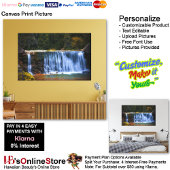 Waterfalls Nature Relax Home Office Picture 12 Canvas Afdruk