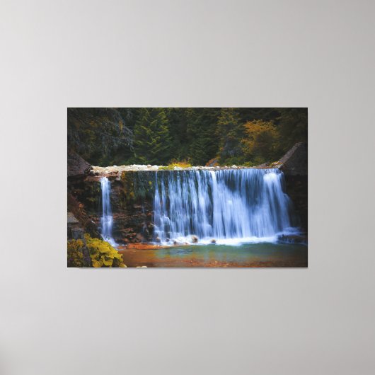 Waterfalls Nature Relax Home Office Picture 12 Canvas Afdruk (Voorkant)