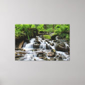 Waterfalls Nature Relaxation Home Office Picture Canvas Afdruk (Voorkant)