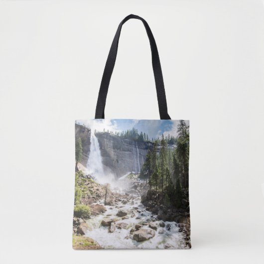 Waterfalls | Nevada Fall, Yosemite, CA Tote Bag (Voorkant)