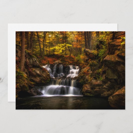 Waterfalls | New England Connecticut Bedankkaart (Voorkant / Achterkant)
