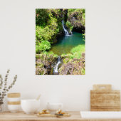 Waterfalls on the Road to Hana, Maui, Hawaii Poster (Keuken)