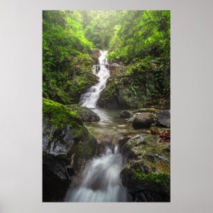 Waterfalls Phayao Mountain National Park Poster