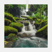 Waterfalls | Phu Tub Berk Mountain, Thailand Glas Ornament (Achterkant)