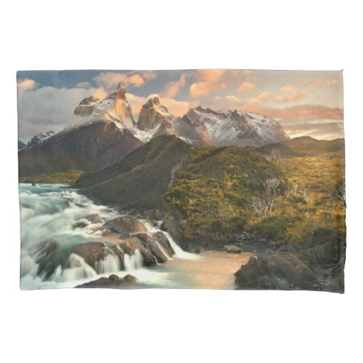 Waterfalls | Salto Grade Waterfall Patagonia Chile Kussensloop (Voorkant)