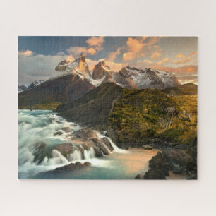 Waterfalls Salto Grade Waterfall Patagonia Chile Legpuzzel