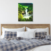Waterfalls | San Rafael Falls, Ecuador Canvas Afdruk (Insitu (Slaapkamer))