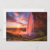 Waterfalls | Seljalandsfoss Waterfall Bedankkaart (Voorkant)