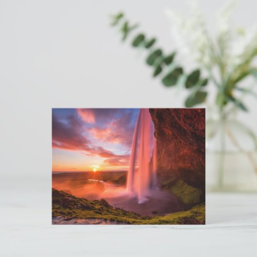 Waterfalls | Seljalandsfoss Waterfall Briefkaart (Staand voorkant)