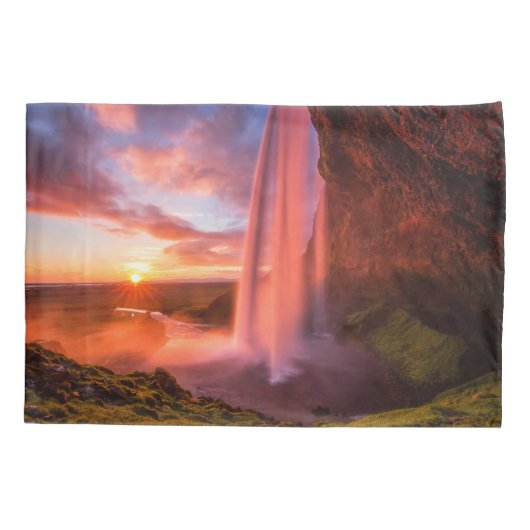 Waterfalls | Seljalandsfoss Waterfall Kussensloop (Achterkant)