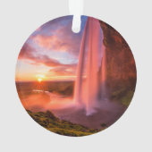 Waterfalls | Seljalandsfoss Waterfall Ornament (achterkant)