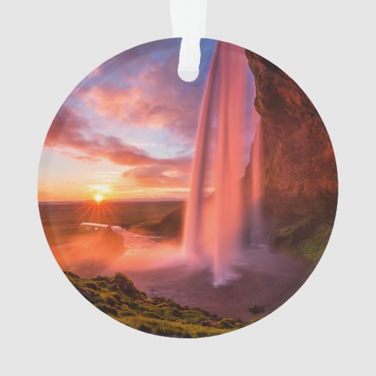 Waterfalls | Seljalandsfoss Waterfall Ornament (achterkant)