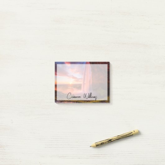 Waterfalls | Seljalandsfoss Waterfall Post-it® Notes (Op bureau)
