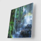 Waterfalls | Shinmata Ravine, Japan Vierkante Klok (Hoek)