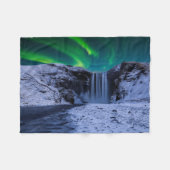 Waterfalls | Skógafoss Waterfall Fleece Deken (Voorkant (Horizontaal))
