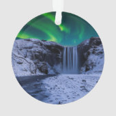 Waterfalls | Skógafoss Waterfall Ornament (achterkant)