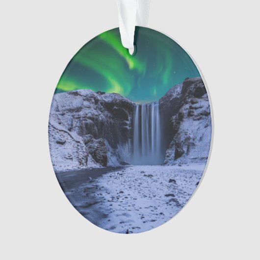 Waterfalls | Skógafoss Waterfall Ornament (voorkant)