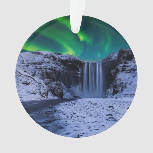 Waterfalls | Skógafoss Waterfall Ornament (voorkant)