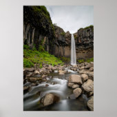 Waterfalls | Svartifoss Waterfall, South Iceland Poster (Voorkant)