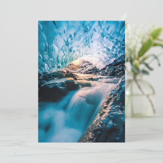 Waterfalls | Vatnajokull Glacier, Eastern Iceland Bedankkaart (Staand voorkant)