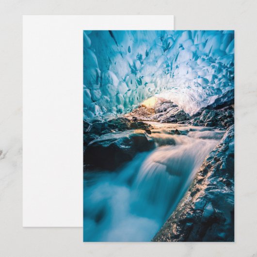 Waterfalls | Vatnajokull Glacier, Eastern Iceland Bedankkaart (Voorkant / Achterkant)