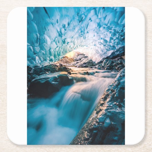 Waterfalls | Vatnajokull Glacier, Eastern Iceland Kartonnen Onderzetters (Voorkant)