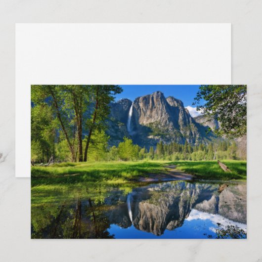 Waterfalls | Yosemite Falls, California Bedankkaart (Voorkant / Achterkant)