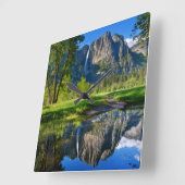 Waterfalls | Yosemite Falls, California Vierkante Klok (Hoek)