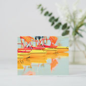 Waterfietsen Briefkaart (Staand voorkant)