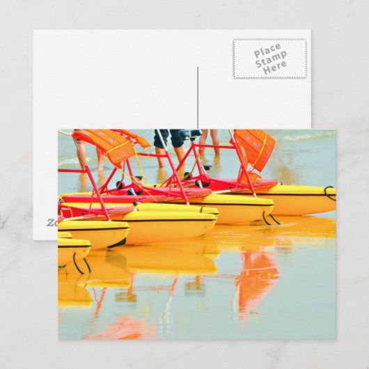 Waterfietsen Briefkaart (Voorkant / Achterkant)