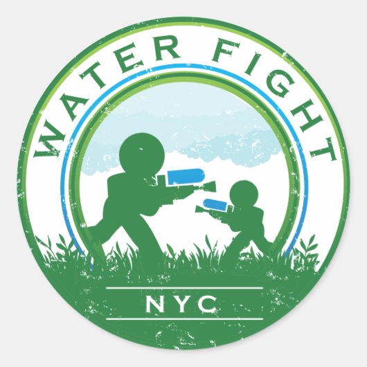 WaterFight NYC Sticker (Voorkant)
