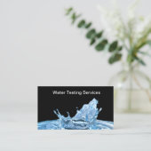 Waterfilters en testdiensten visitekaartje (Staand voorkant)