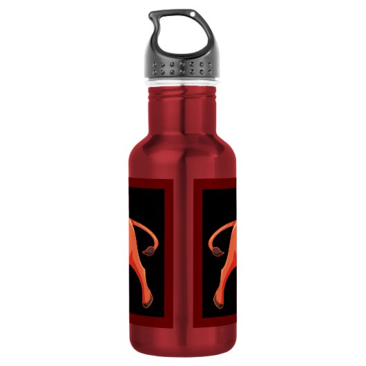 Waterfles (18 oz) - Roestvrij stalen waterfles Waterfles (Achterkant)