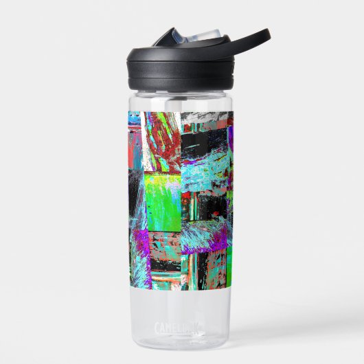 Waterfles – Abstract raster (Links)