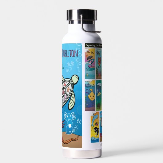 Waterfles - Axolotls onder de S - Buellton.Art (Links)