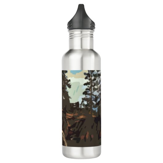 Waterfles bij het meer waterfles  (Links)