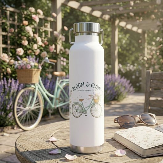 Waterfles Bloei & Gloed Vintage Fiets Lente f