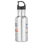 Waterfles Camping leven Waterfles (Achterkant)