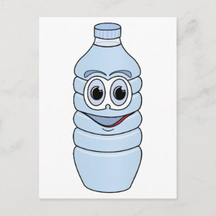 Waterfles Cartoon Briefkaart