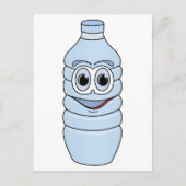 Waterfles Cartoon Briefkaart (Voorkant)