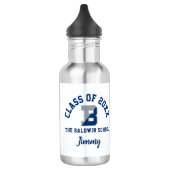 Waterfles De Baldwin School Logo Custom (Links)
