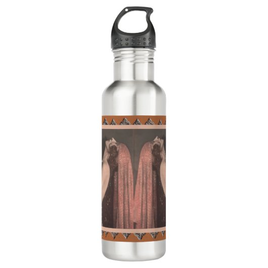 Waterfles  Deco dansers (Voorkant)